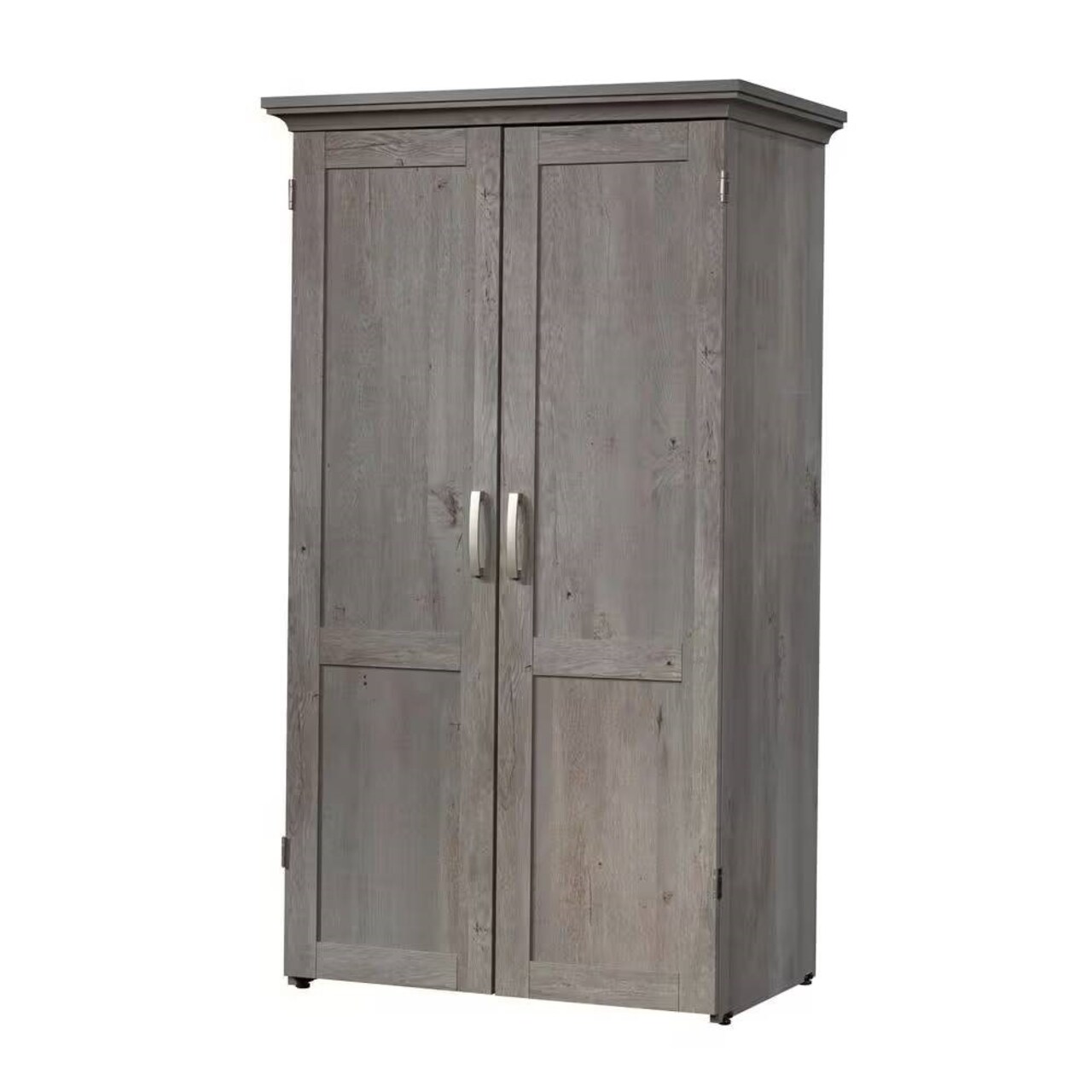 Space-Saving Armoire with Drop Leaf Desk and Adjustable Shelves for Home Office or Crafting